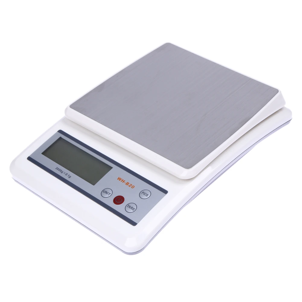 

3000g x 0.1g Mini Digital Scale Jewelry Weighting Kitchen Scale Electronic And LCD Display G/OZ/OZT/ DWT With Green Blacklight