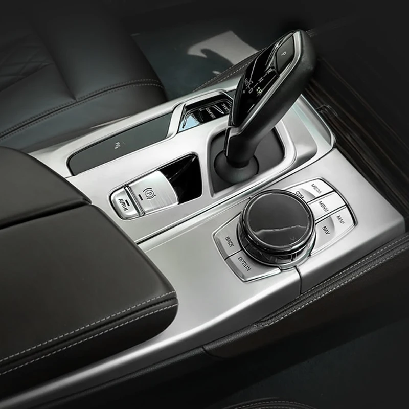 

For BMW 5 Series G30 2018 Interior Decoration Central Control Outlet Buttons Covers Gear Shift Panel Cover Trim Car Accessories