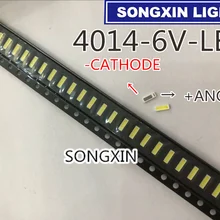 50 шт. для Сеул 4014 SMD СВЕТОДИОДНЫЙ бусины Холодный белый 1 Вт 6В 150mA для ТВ/ЖК-дисплей Подсветка светодиодный Подсветка высокое Мощность RELACE 4020 6V SBHGN2S0E