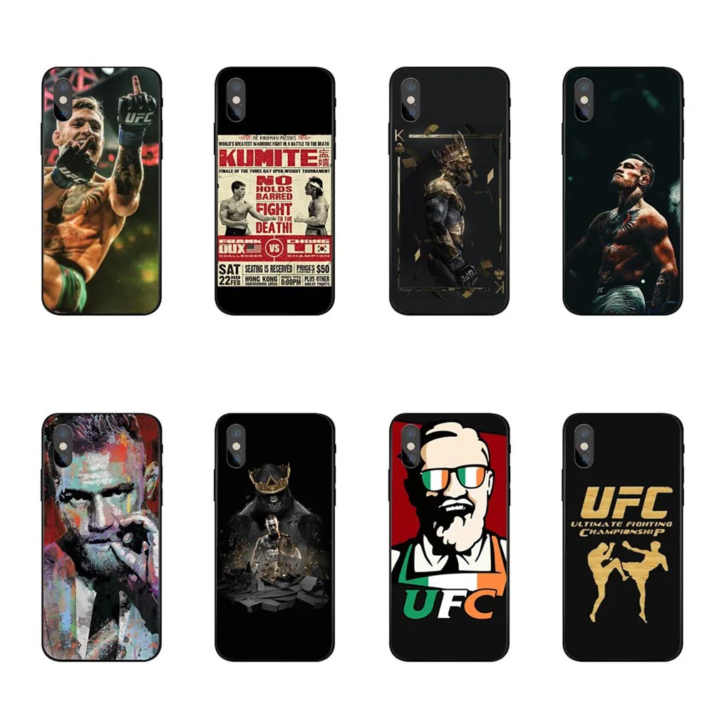 

Fashion Conor McGregor UFC black Soft Silicone TPU Cover Phone Case For iPhone X10 5 5S SE 6 6SPlus 7 8 Plus XR XS MAX