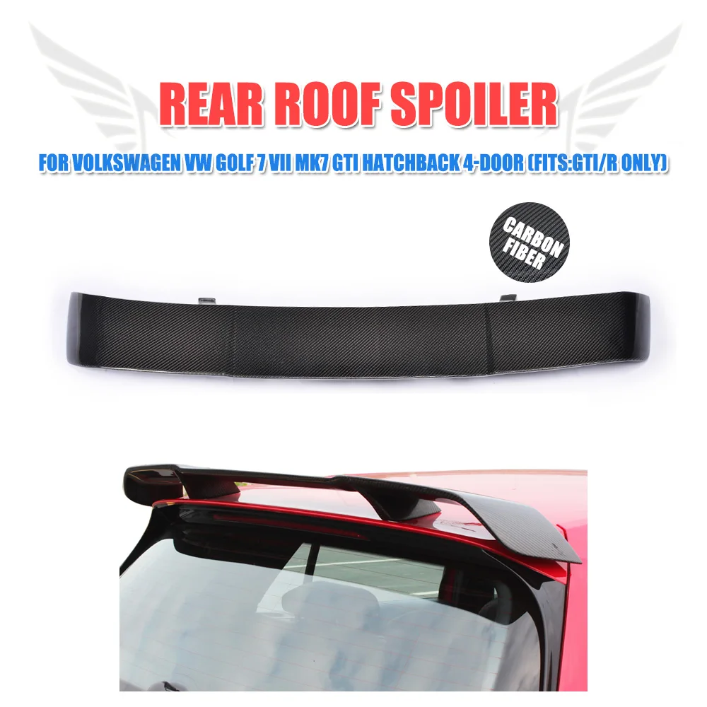 Carbon Fiber/FRP Unpainted Rear Roof Trunk Spoiler Wing Lip for Volkswagen VW GOLF 7 MK7 GTI And Golf 7 VII R 2014-2017 RZ Style Carbon Fiber/FRP Unpainted Rear Roof Trunk Spoiler Wing Lip for Volkswagen VW GOLF 7 MK7 GTI And Golf 7 VII R 2014-2017 RZ Style