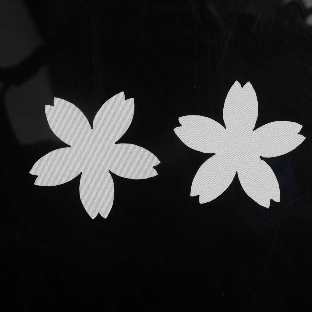 100pcs Cut Out Satin Drill Fabric Flower Pieces for DIY Wedding Bridal Craft 4cm