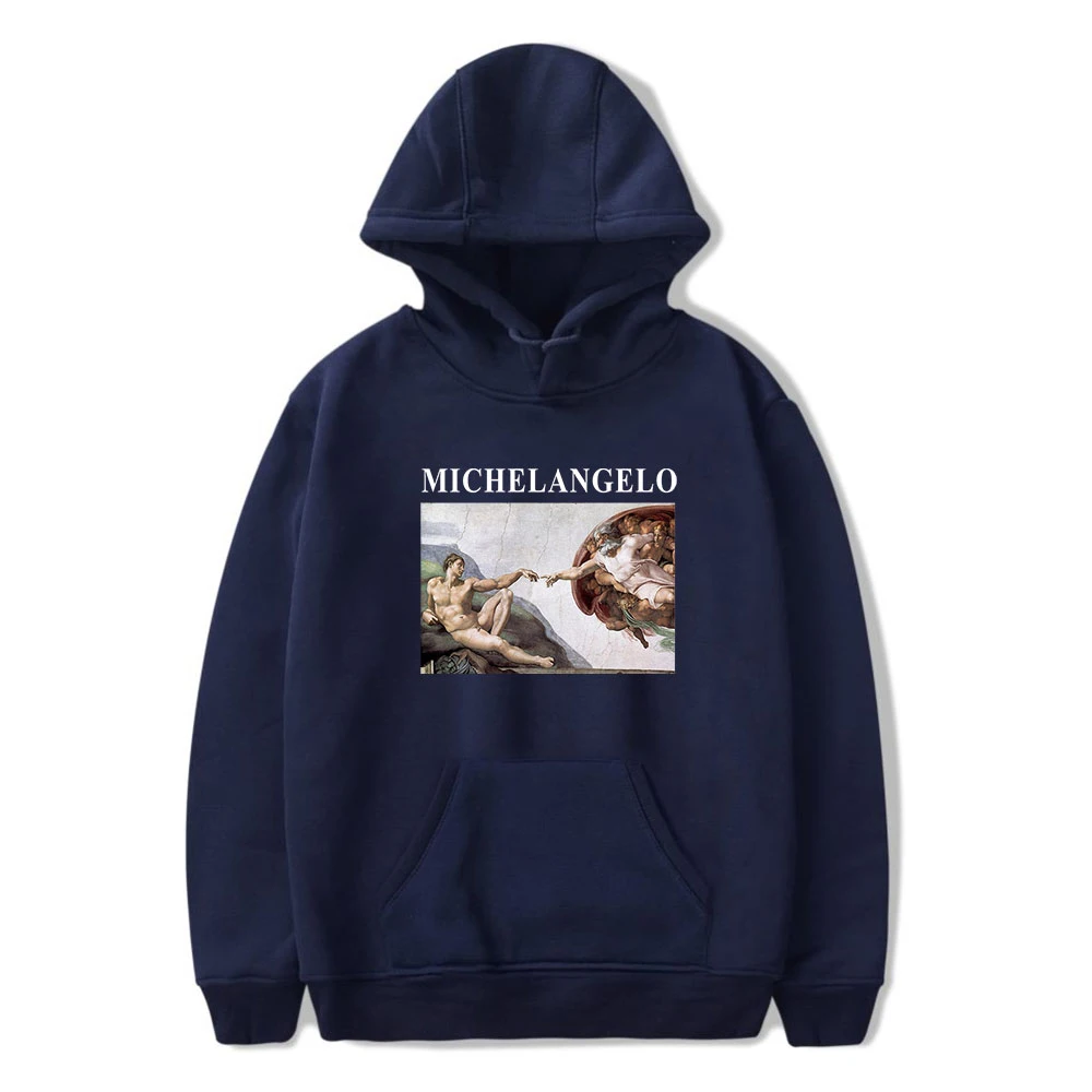  MICHELANGELO Famous artist Idol Hoodies Sweatshirt Popular Fashion Harajuku Streetwear 2019 New ove