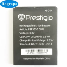 Battery Prestigio PSP7530 Replacement 2500mah for Muze D3 E3 F3 3530/Duo/Psp3531/.. New
