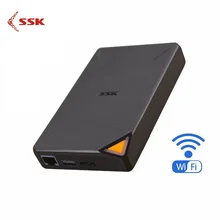 SSK портативный беспроводной внешний жесткий диск Смарт Жесткий диск 1 ТБ 2 ТБ Облачное хранилище 2,4 GHz WiFi удаленный доступ HDD Чехол