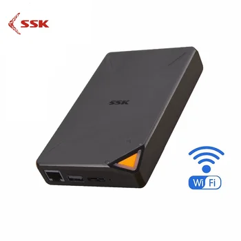 

SSK Portable Wireless External Hard Drive Smart Hard Disk 1TB Cloud Storage WiFi Remote Access HDD Case for Tablet Laptop USB
