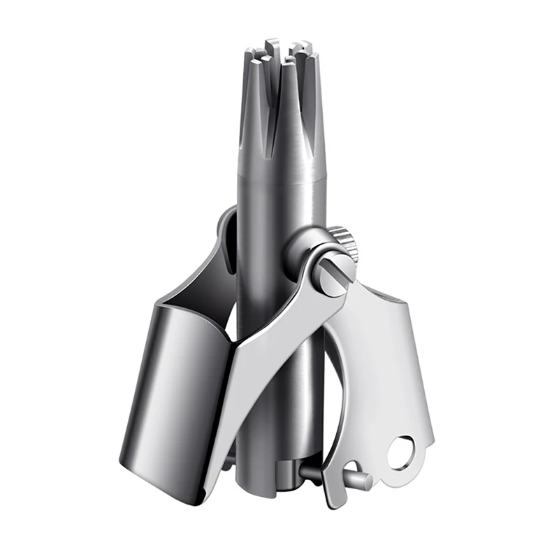 Manual Washing Nose Trimmer Stainless Steel Device Mechanical Nose Hair