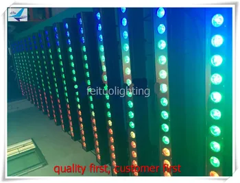 

12pcs/lot IP65 Led Bar Dmx Wall Washer Light Dot Control 18x18W 6in1 RGBWA UV Led Floodlight Outdoor Linear Lanscape DJ Bar