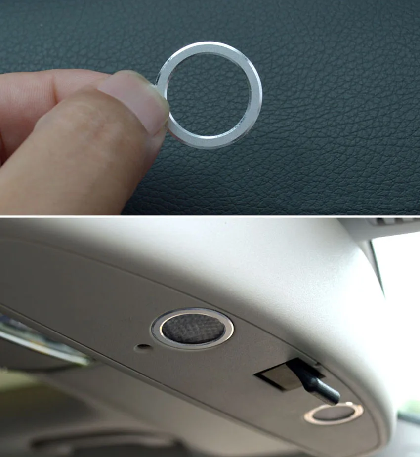 

2PCS Interior Mirror Light Trim For Mercedes Benz W203 W211 W212 A B C E CLA GLA GLK ML GL Class Chrome Accessory