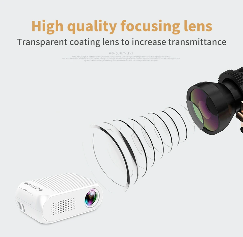 YG-320 Portable Home Mini HDMI USB LED 1080P Projector