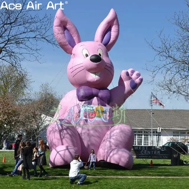 Easter inflatable decoration ,giant pink inflatable easter bunny with