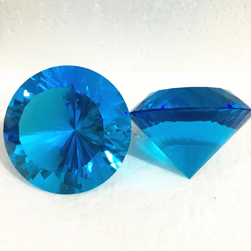 Multifaceted 150mm 1pcs Crystal Diamond Paperweight Home Office Table