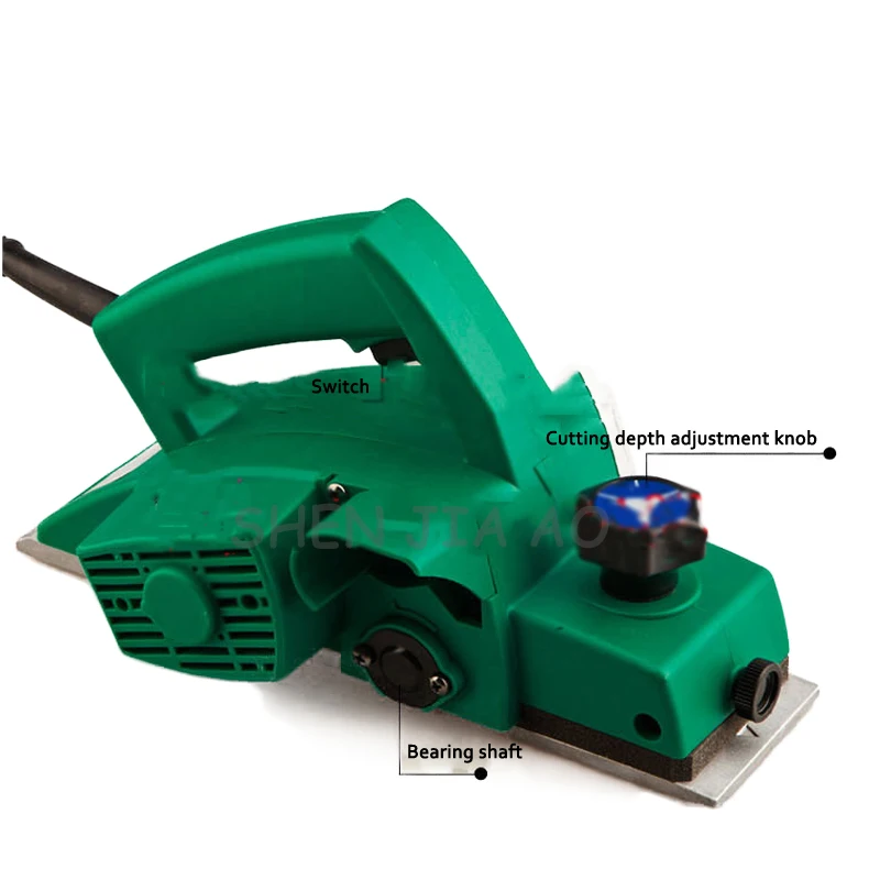 220V 500W 1PC Portable multi-purpose woodworking hand electric planer M1B-FF-82X1 household use woodworking planer machine 2