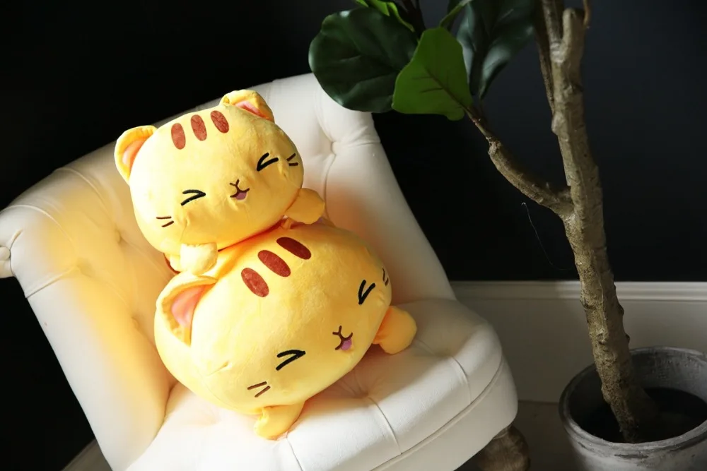 35/45cm Soft Cat Plush Toy Pillow