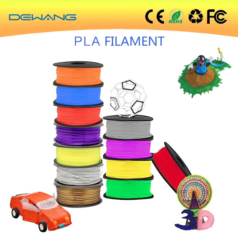 3d ручка DeWang 1 75 мм нить PLA печать кг рулон 20 цветов 400 метров|pla filament|3d pens materials3d printer