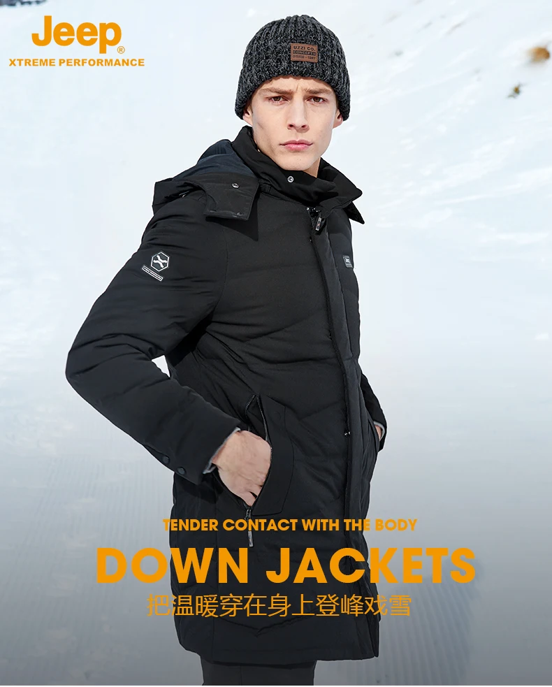 Jeep мужские Аутентичные уличные спортивные куртки, утолщенные зимние походные куртки, пальто