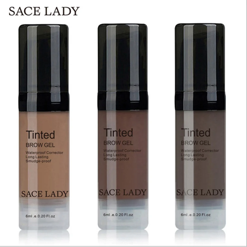 SACE LADY косметика для бровей гель оттенок крем светильник лый темный черный