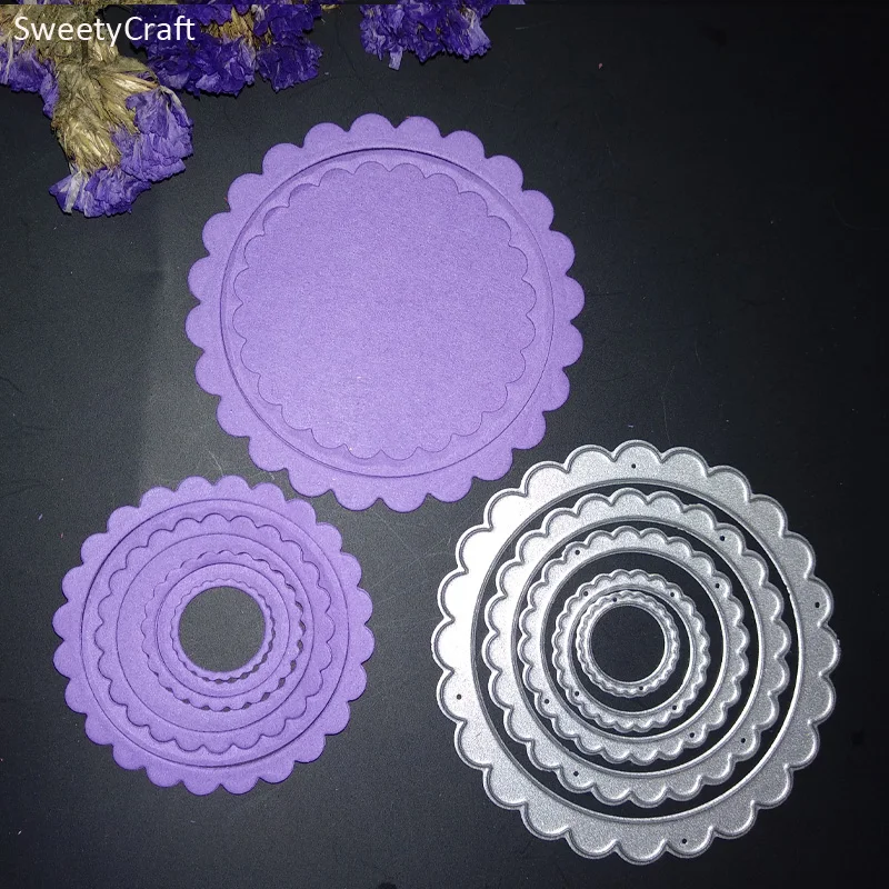 Lace border circle cutting Dies 1