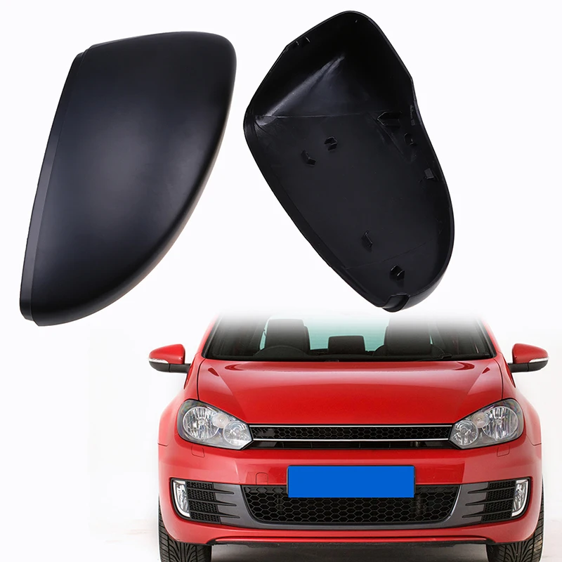 

Matte Black Car Accessories Front Rear Mirror Protector Part Rearview Mirror Cover Caps for VW Golf/R32/GTI/Rabbit 2010-2013