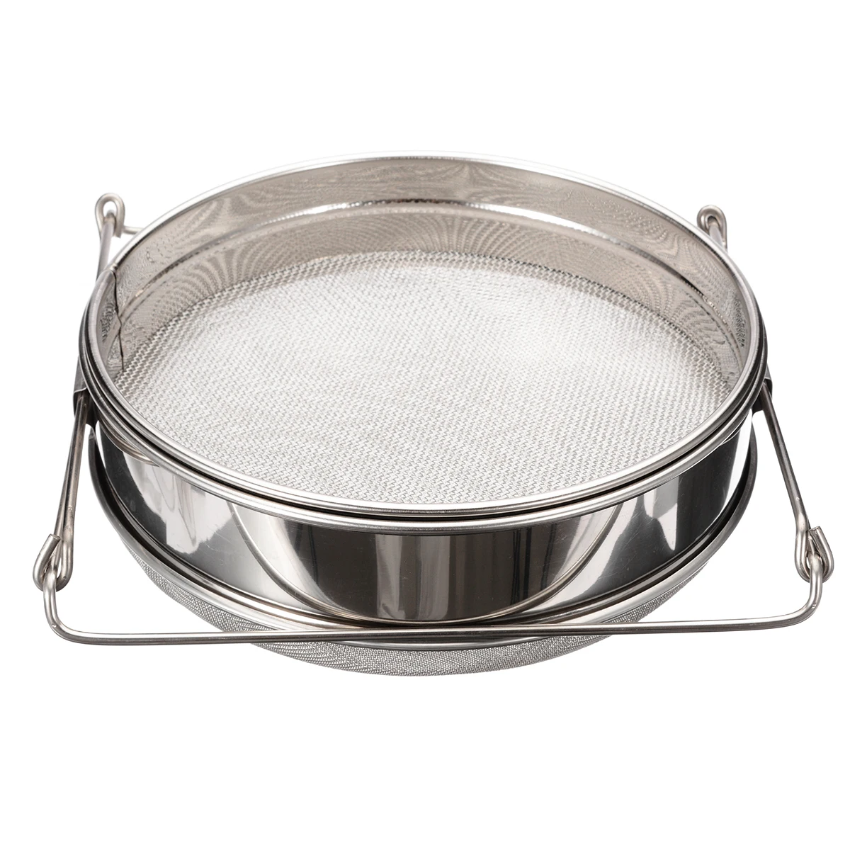 Mayitr Stainless Steel Beekeeping Double Layer Honey Filter Settling Tank  Colanders Strainers For Kitchen Tools