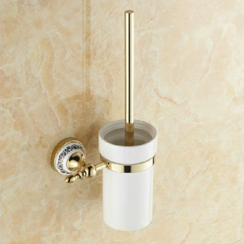 Becola Gold Plated Finish Toilet Brush Holder Bathroom Accessories Becola Gold Plated Finish Toilet Brush Holder Bathroom Accessories Br Ceramic Cup 5508 In Holders From Home