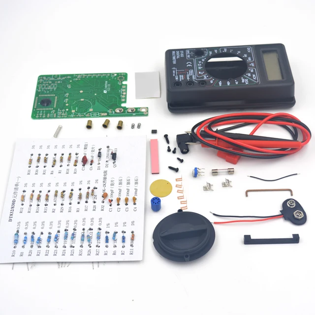 DIY DT832 Digital Multi meter Multimeter Multr Avometer Multitesters