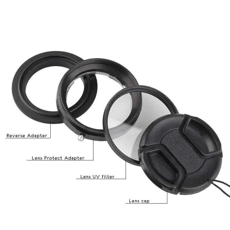 4In1 макрообъектив Обратный адаптер макрообъектива для Sony Minolta A77 A900 A580 A550 AA500 A450 A350 A290 A230 DSLR Камера