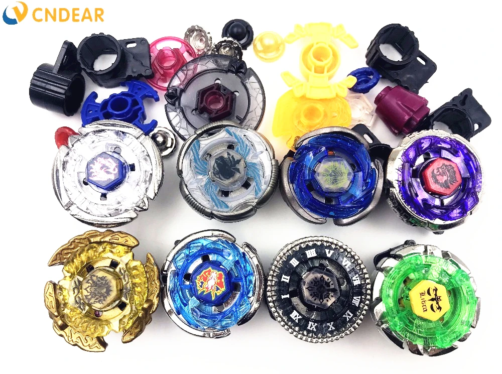 Envío libre beyblade conjunto como juguetes de los niños (más de 20 recambios + 8 beyblades 1 maneja 2 lanzadores + caja beyblade) - 4