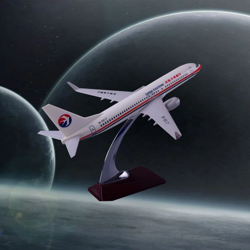 Модель самолета B737 32 см China East Airlines Resin модель Боинг 737 аэробука восточные