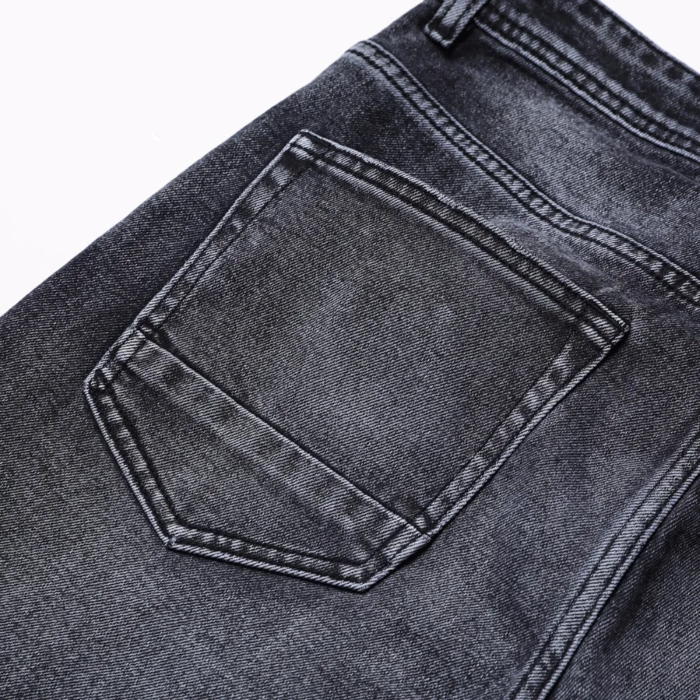 Демисезонные мужские джинсовые брюки SIMWOOD, винтажные облегающие штаны из денима, повседневные джинсы батальных размеров, 180315
