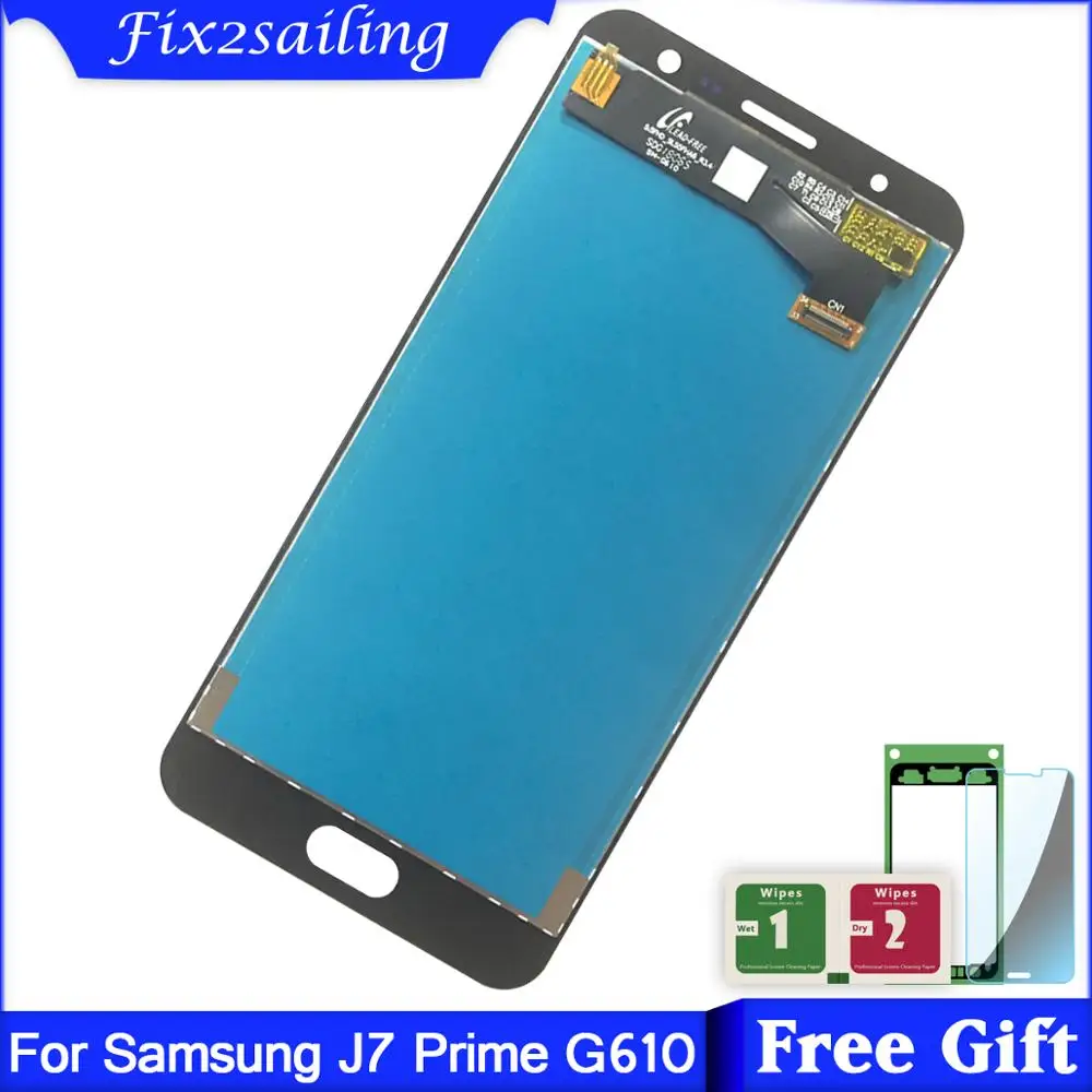 Жк-дисплей 5 дюйма AMOLED для SAMSUNG Galaxy J7 Prime сенсорный экран G610 G610F G610M 2016 жк-дисплей |