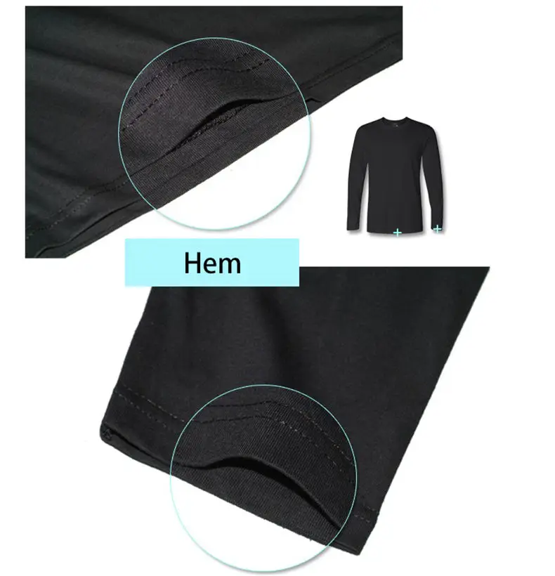 2018 New long Sleeve T shirts Men Spring Autumn Premium Cotton Casual Basic Male Tees Tops O-Neck Mens Clothing USA Size XS-XXL-11