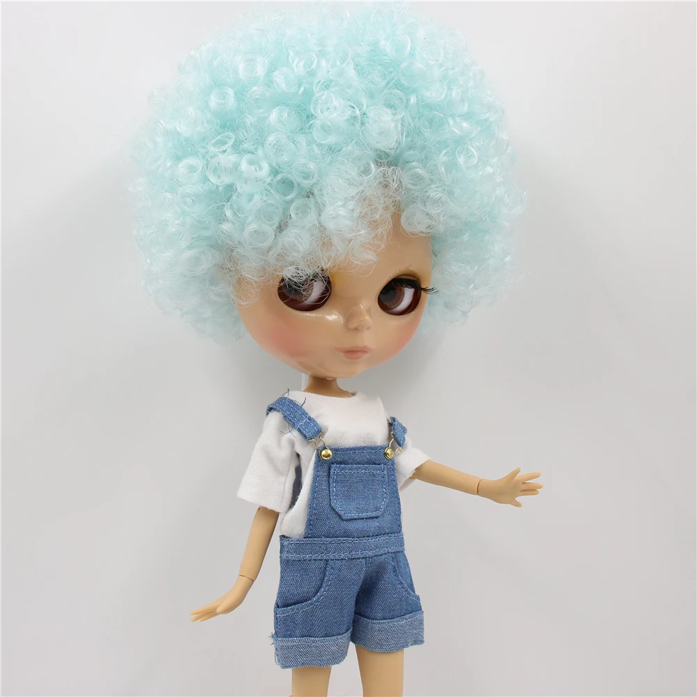 Кукла ICY DBS Blyth 1/6 bjd шарнирная кукла для тела из кожи загара Afor волосы синие 30 см