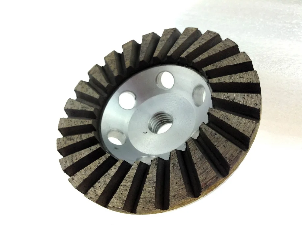 Diamond bowl grinding aluminum alloy disc double row tooth ripple