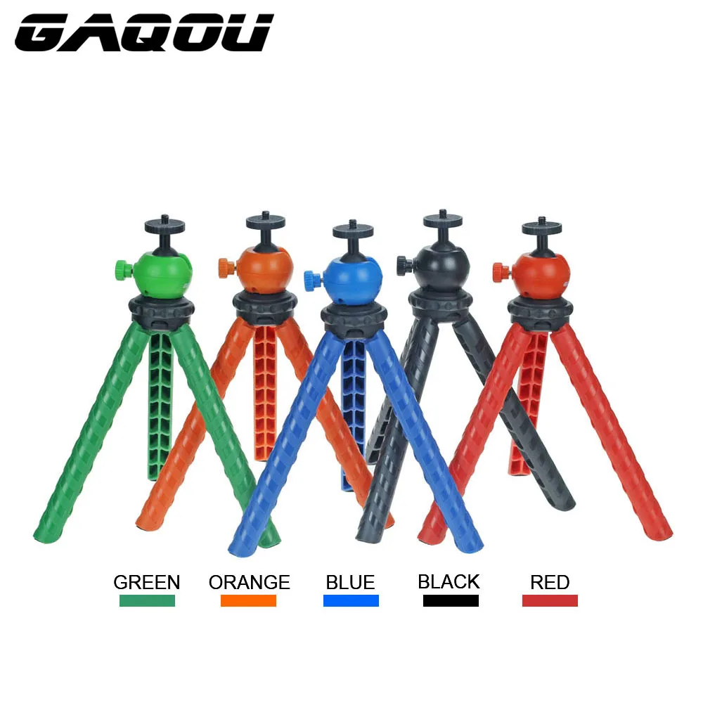 GAQOU Мини дорожный Штатив для iPhone гибкий портативный Gorillapod мобильный телефон Tripode