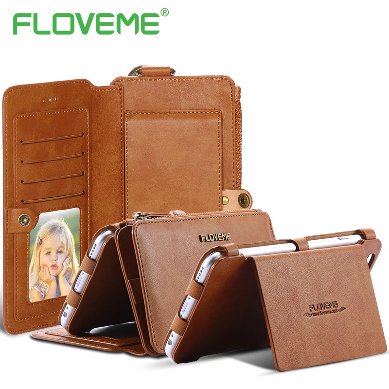 imágenes para FLOVEME Vintage Cartera de Cuero Caja Del Teléfono Para el iphone 6 6 S 7 Más lujo 2 En 1 Combo Cubierta Titular de la Tarjeta Para Samsung Xiaomi Huawei imágenes para FLOVEME Vintage Cartera de Cuero Caja Del Teléfono Para el iphone 6 6 S 7 Más lujo 2 En 1 Combo Cubierta Titular de la Tarjeta Para Samsung Xiaomi Huawei