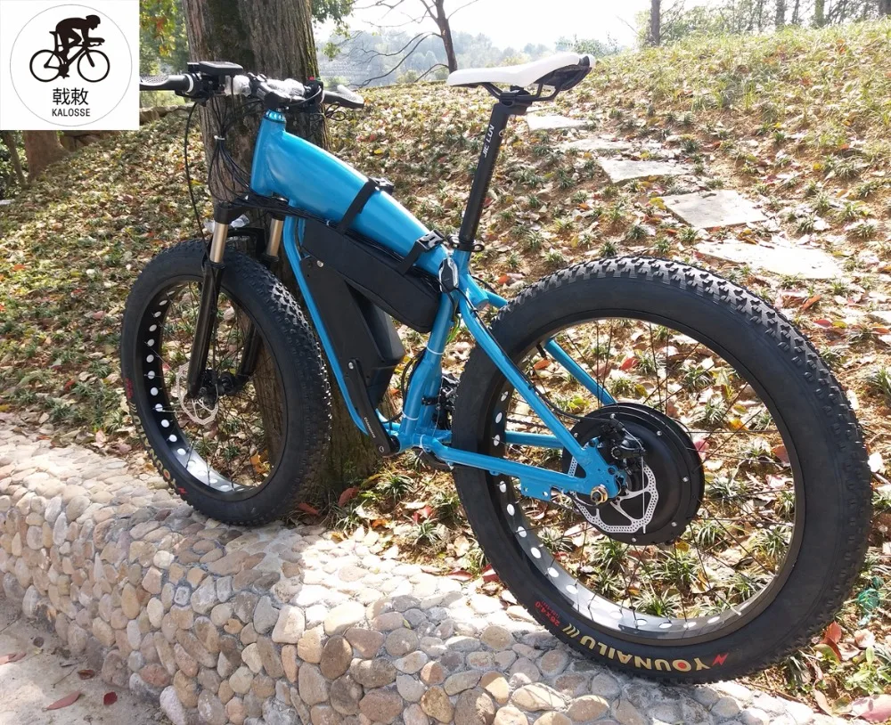 Best Kalosse  Aluminum  electrical snow bike  Hydraulic brakes 48V 1000W  motor  electric  fat  bike  26*4.0 27 speed M370 0 Best Kalosse  Aluminum  electrical snow bike  Hydraulic brakes 48V 1000W  motor  electric  fat  bike  26*4.0 27 speed M370 0