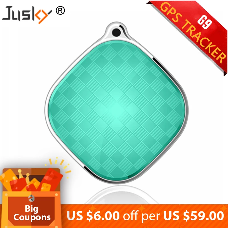 

Jusky JSK-G9 Mini Micro GPS Trackers Locator for Kids Children Pets Cats Vehicle Personal With Google Maps SOS Alarm GSM GPRS