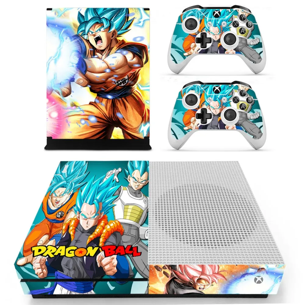 Аниме Dragon Ball Супер Z Goku кожа стикеры Наклейка для Xbox One S консоли и контроллеры для Xbox One тонкий кожи Стикеры s винил