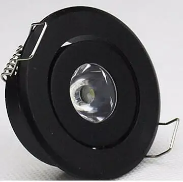 

LED Mini Spot Recessed Ceiling Downlight 1W White Black Silver Gold Cabinet Lamp Include Driver