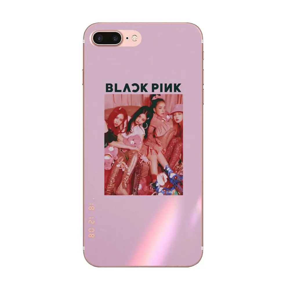 ТПУ чехол черный, розовый Blackpink K-pop Kpop для Galaxy J1 J2 J3 J330 J4 J5 J6 J7 J730 J8 mini Pro