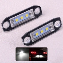 CITALL 2 pcs 3 12 v Branco Número LED License Plate Lâmpada Luz Do Carro para a Volvo S80 S60 C70 V70 XC90 XC60 XC70 V60 2011 2012 2013 2014