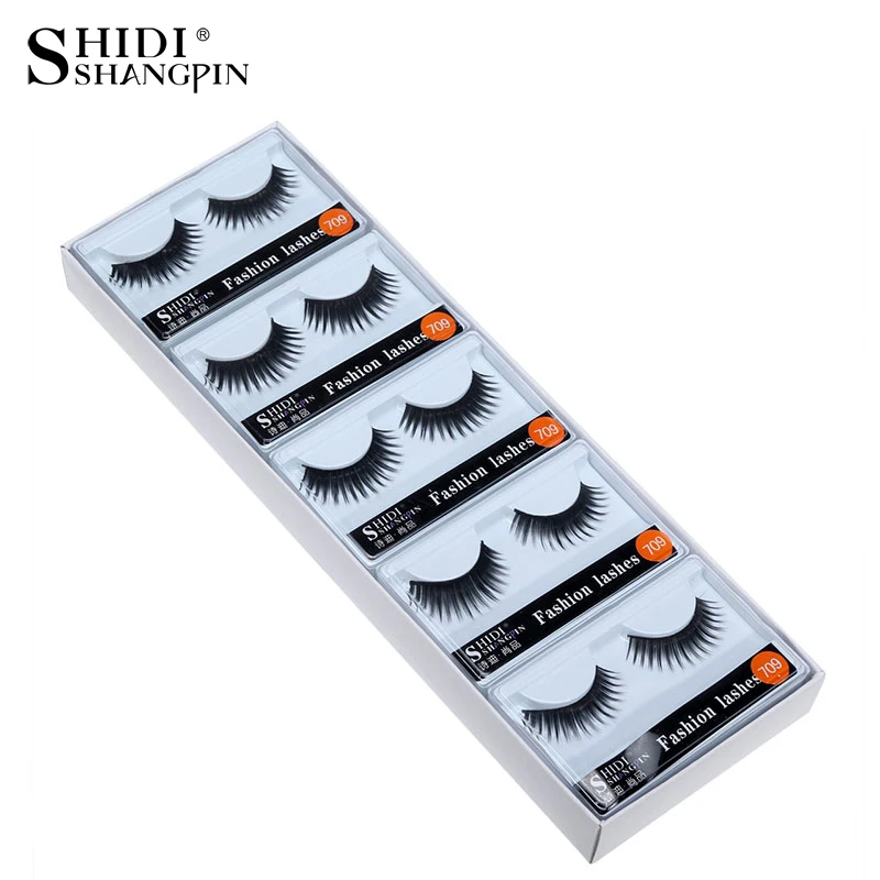 

10 Pairs Natural Eye Lashes Handmade Thick Fake Lashes Makeup Eyelashes False Eyelashes Make Up Fake Lashes 709
