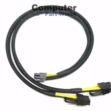 6pin до 8+ 8pin Мощность кабель для hp DL360 G6 G7 объединительная панель Мощность и графического процессора 50 см