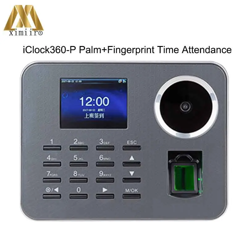 

New!!!Palm Time Attendance ZK iClock360-P Biometric Time Recorder Fingerprint Employee Attendance