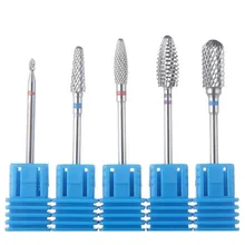 Бренд Электрический дизайн ногтей вольфрамовый Бур стальной гель для ногтей бор, фрезы, насадки для кутикулы маникюра педикюра Инструменты для полировки ногтей