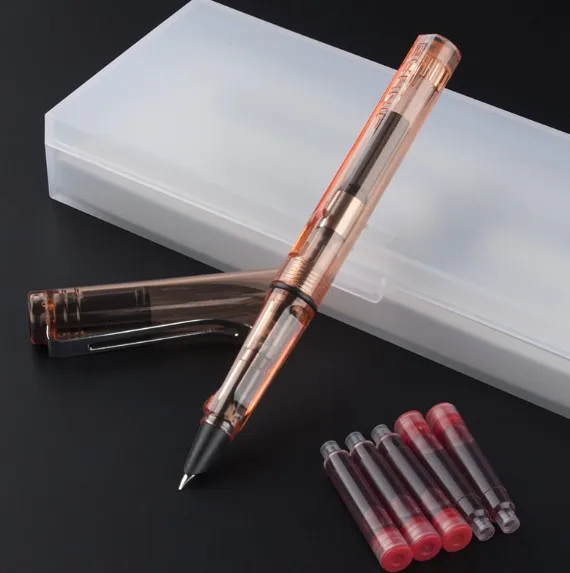 JINHAO 599 набор перьевых ручек, прозрачный и уникальный стиль - Цвет: 03