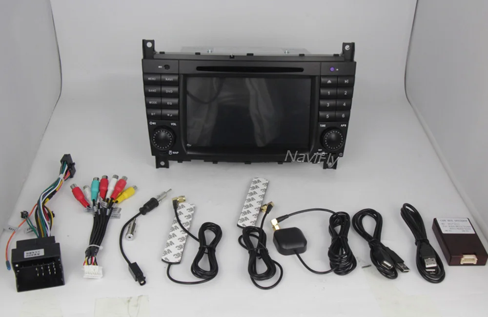 Perfect Navifly 7" 2din Android 7.1 Car GPS dvd player for Mercedes/Benz W203 W209 C-Class C180 C200 CLK200 2G RAM canbus WIFI 2