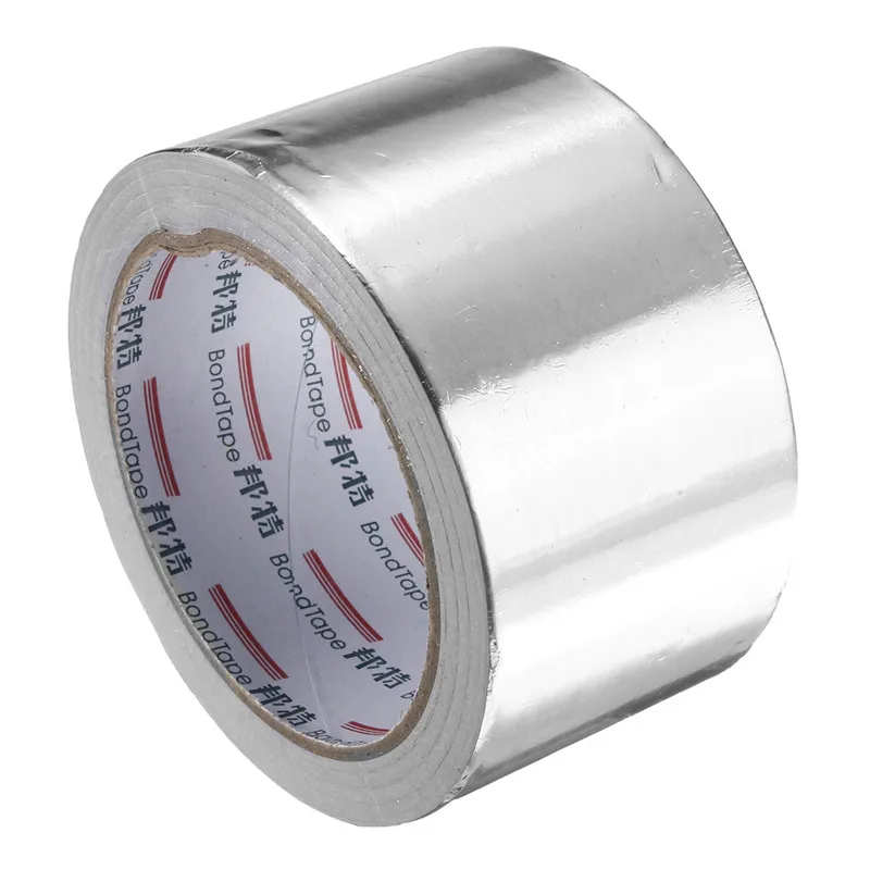 

6cmx17m Useful Aluminium Foil Adhesive Sealing Tape Thermal Resist Duct Repairs High Temperature Resistant