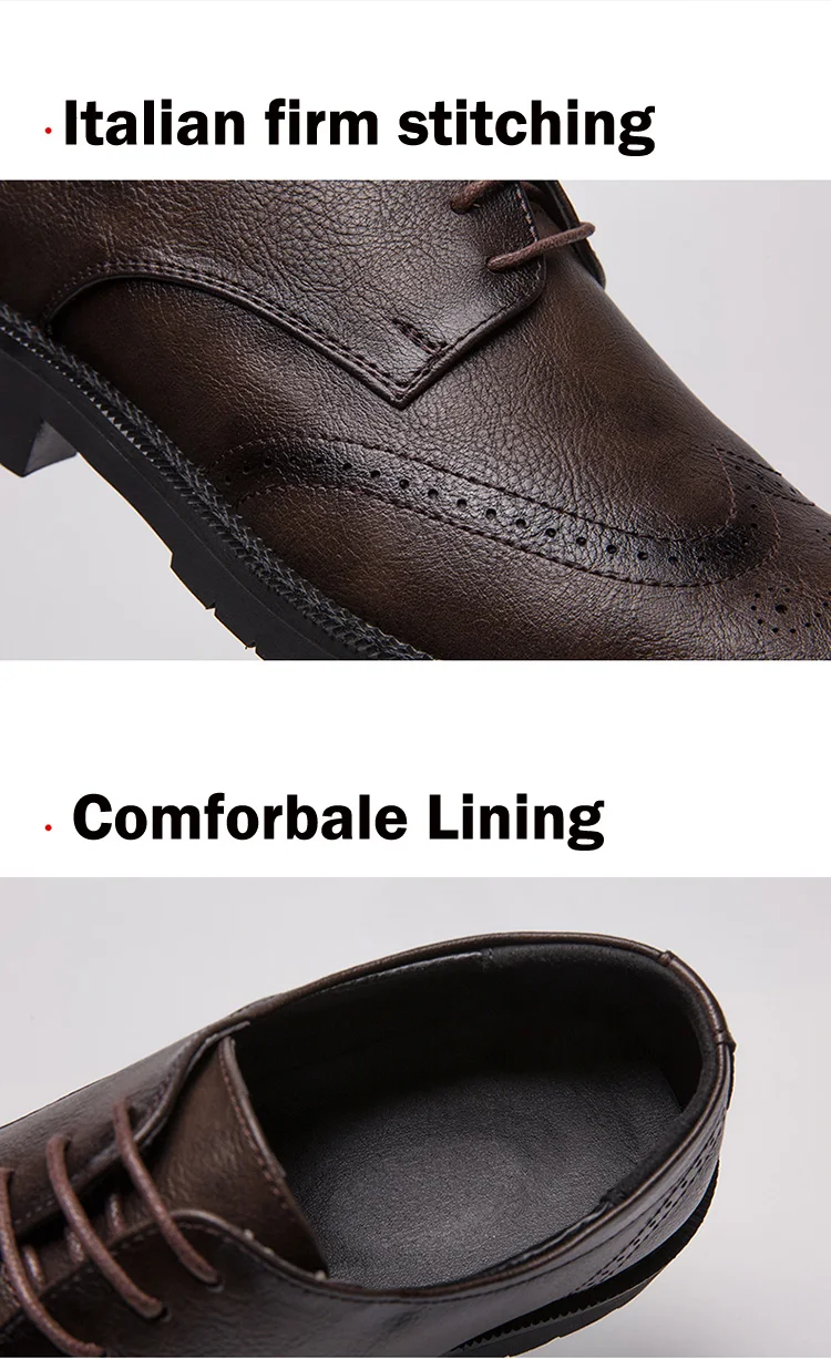Мужские кожаные туфли с перфорацией типа «броги» размера плюс классические модельные туфли мужские трендовые свадебные туфли роскошные кожаные туфли в деловом стиле размеры 38-47